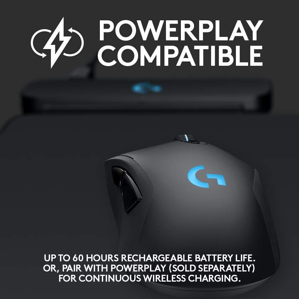 Foto 6 | Ratón Para Juegos Logitech G703 Hero Con Sensor Inalámbrico 16k Negro - Venta Internacional.