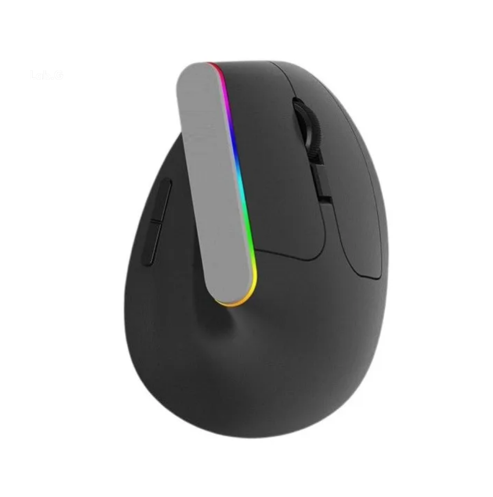 Foto 3 pulgar | Mouse Vertical Inalámbrico Ratón Silencioso Ergonómico Negro