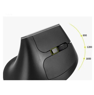 Foto 4 | Mouse Vertical Inalámbrico Ratón Silencioso Ergonómico Negro