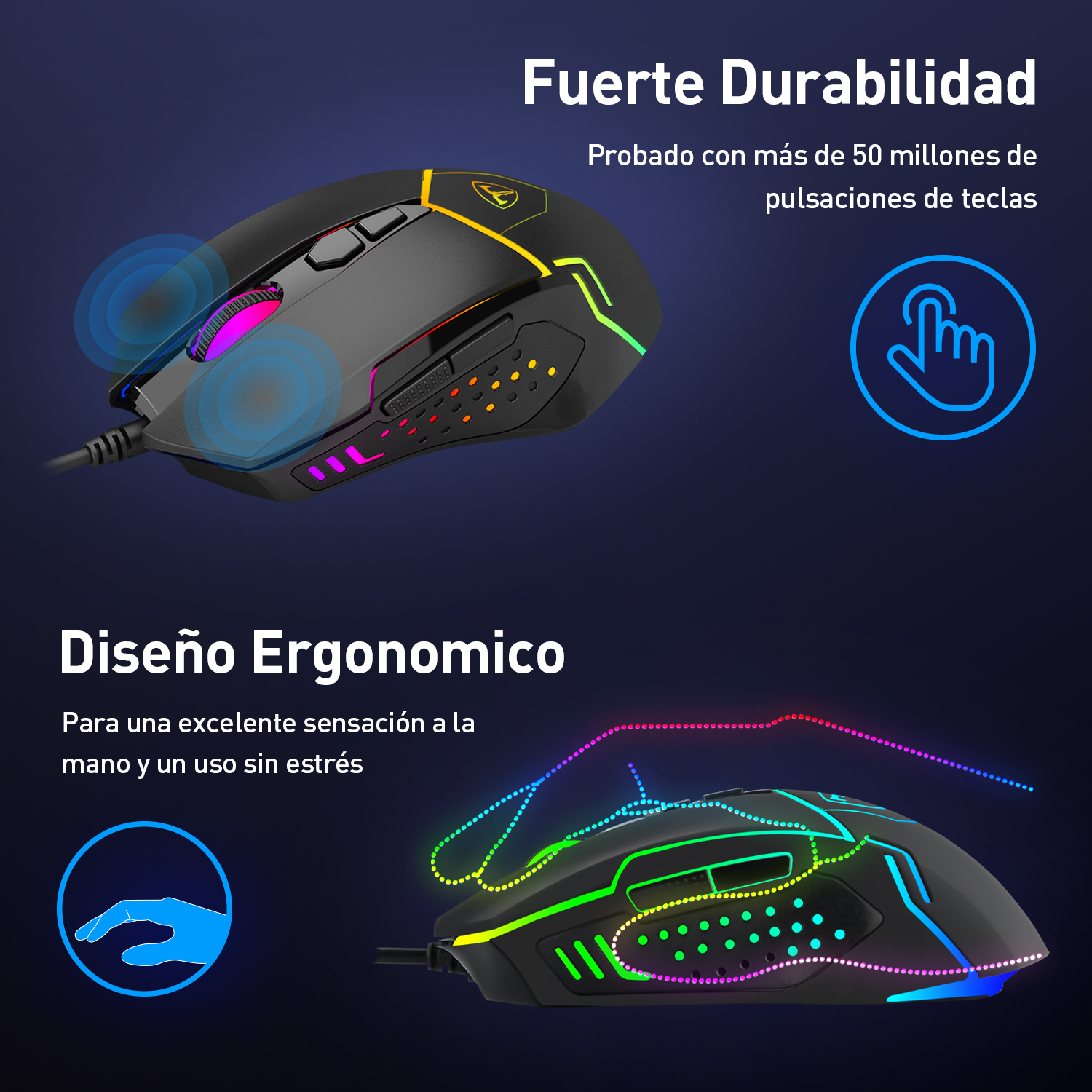 Foto 4 pulgar | Ratón Alámbrico Sangkee E100021 Negro