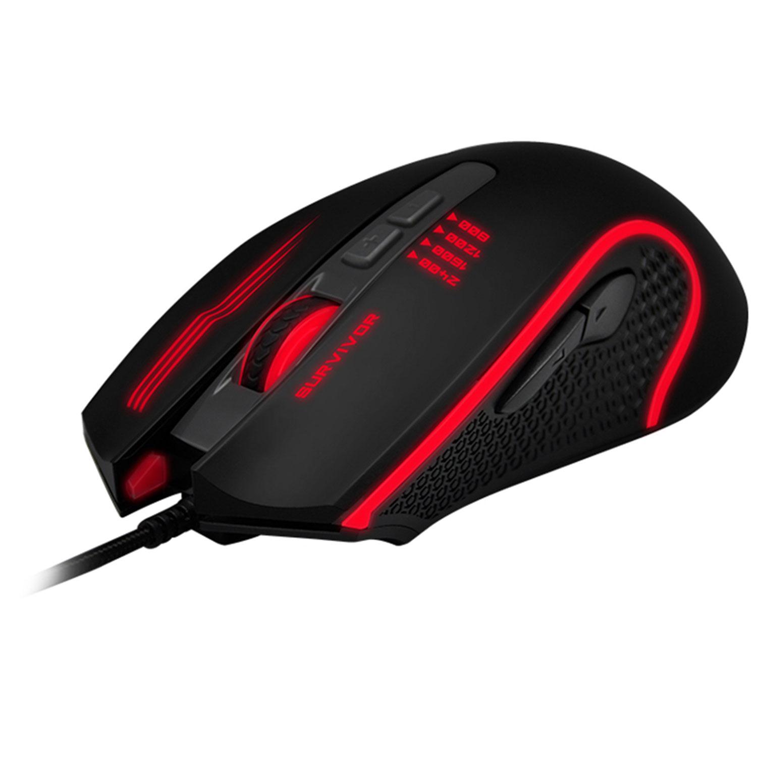 Foto 3 pulgar | Mouse Gamer Balam Rush Survivor Iluminación Led 2400dpi 6 Botones