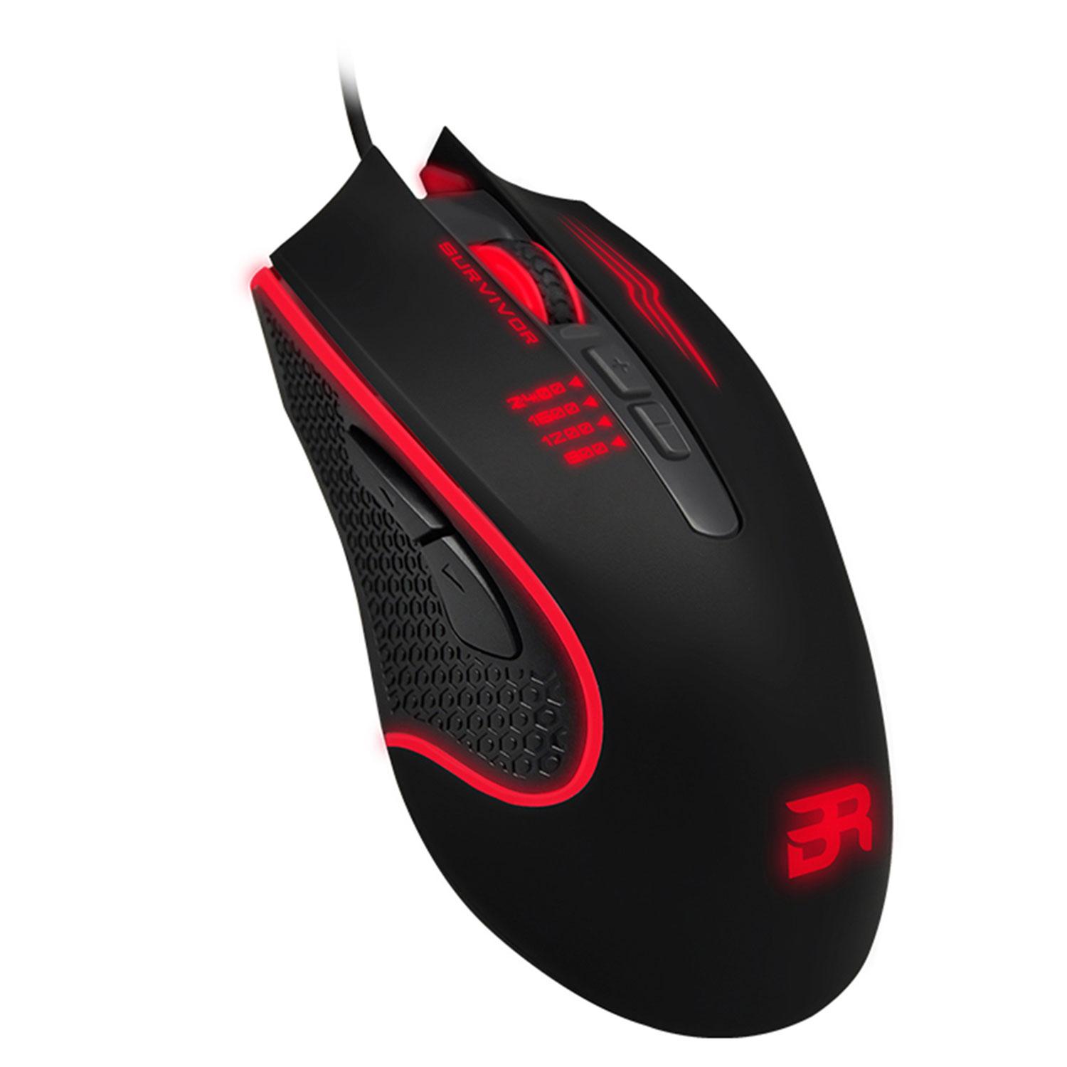 Foto 4 pulgar | Mouse Gamer Balam Rush Survivor Iluminación Led 2400dpi 6 Botones