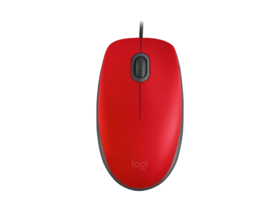 Foto 1 | Mouse Alambrico Rojo Logitech M110 Silent