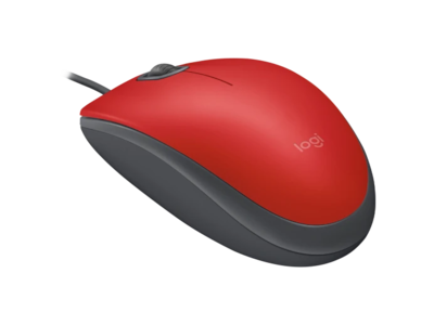 Foto 2 | Mouse Alambrico Rojo Logitech M110 Silent