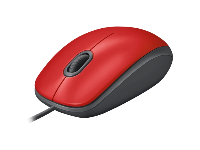 Foto 3 | Mouse Alambrico Rojo Logitech M110 Silent