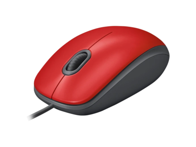 Foto 3 | Mouse Alambrico Rojo Logitech M110 Silent