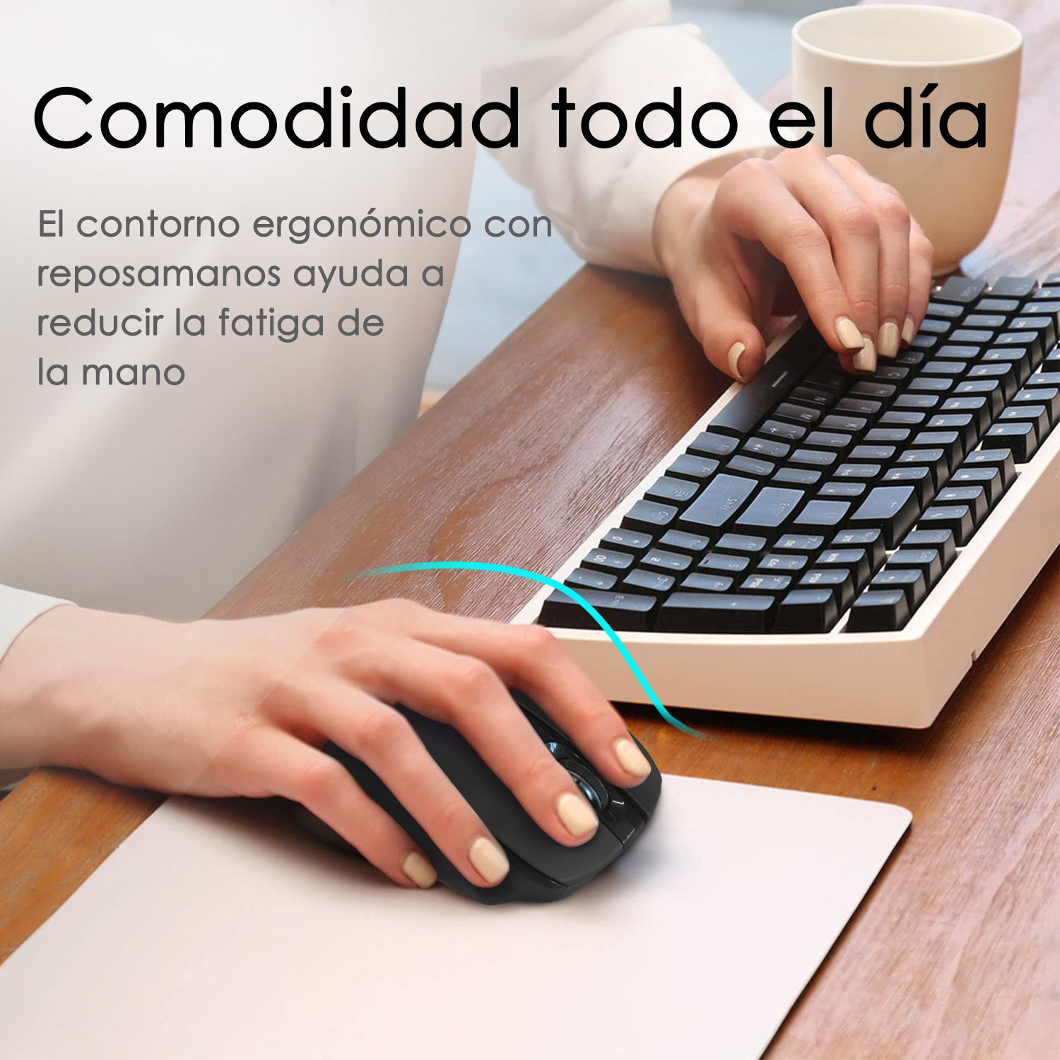 Foto 3 pulgar | Mouse Inalámbrico con Receptor USB Sangkee E10006 color Negro
