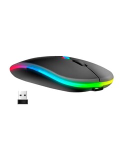 Foto 3 | Mouse Inalámbrico Usb Morgb-14 Rgb Color Negro