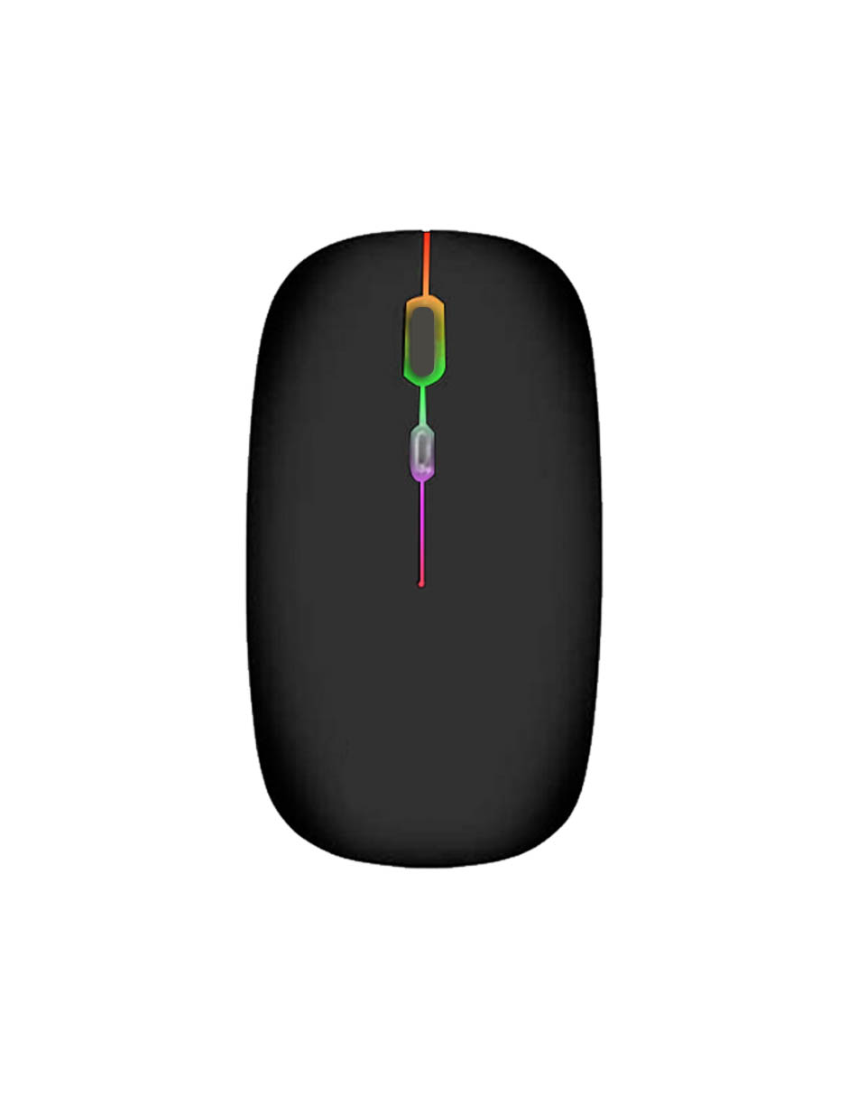 Foto 5 pulgar | Mouse Inalámbrico Usb Morgb-14 Rgb Color Negro