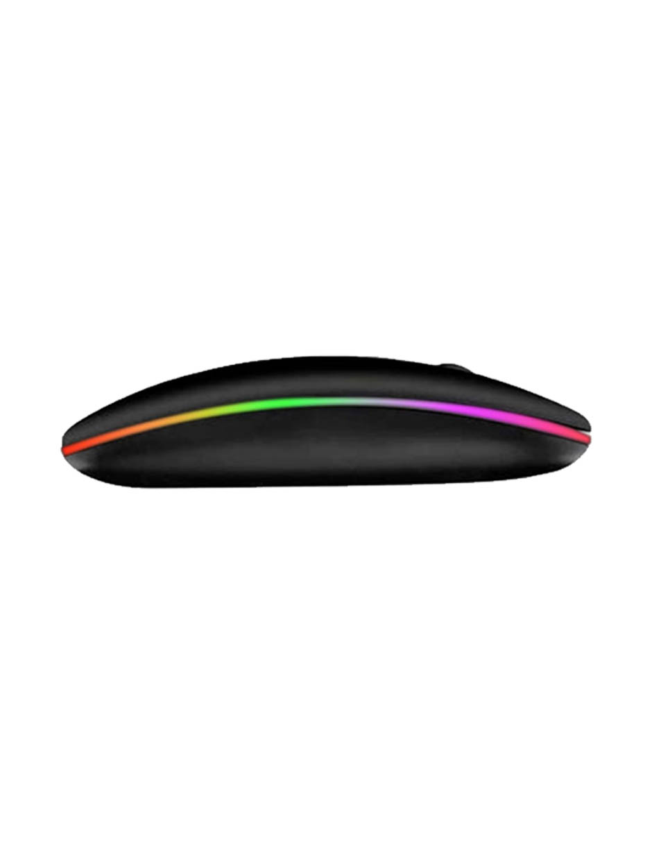 Foto 6 pulgar | Mouse Inalámbrico Usb Morgb-14 Rgb Color Negro