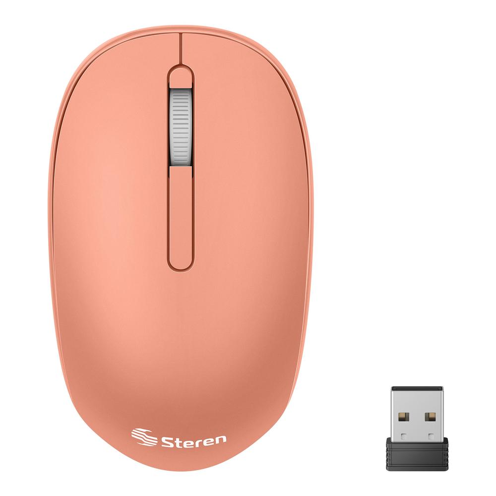 Mouse Bluetooth / Rf, Multiequipo 800 Dpi Color Naranja