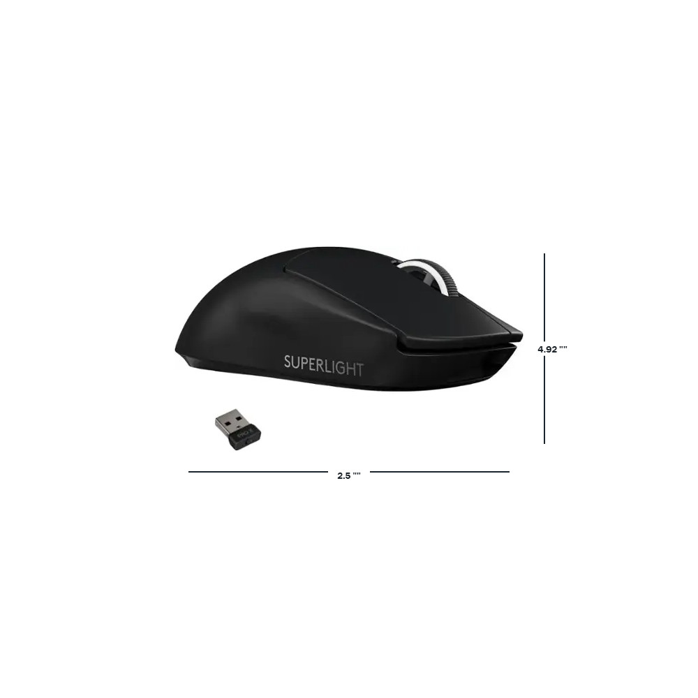Foto 3 pulgar | Mouse Inalambrico Logitech G Pro X Superlight Ultra Ligero Negro