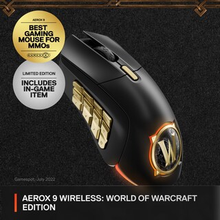 Foto 2 | Mouse Steelseries Aerox 9 Wireless Wow Edition - Venta Internacional