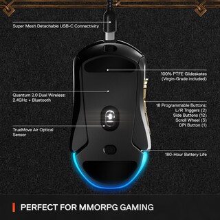 Foto 3 | Mouse Steelseries Aerox 9 Wireless Wow Edition - Venta Internacional