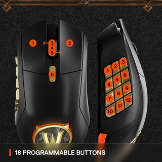 Foto 5 | Mouse Steelseries Aerox 9 Wireless Wow Edition - Venta Internacional