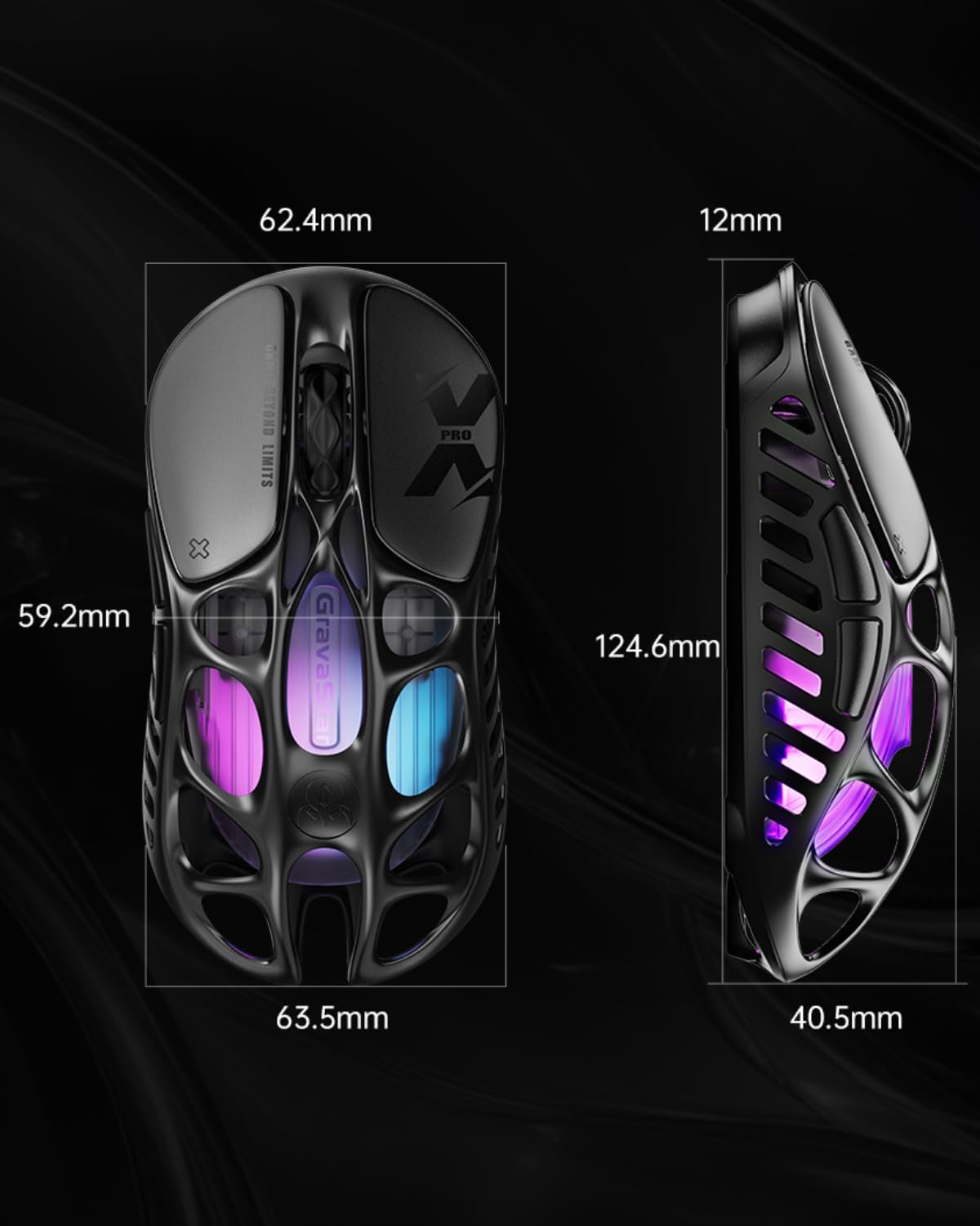Foto 6 pulgar | Ratón Inalámbrico Para Juegos Gravastar Mercury X Pro 32.000 Dpi - Venta Internacional.