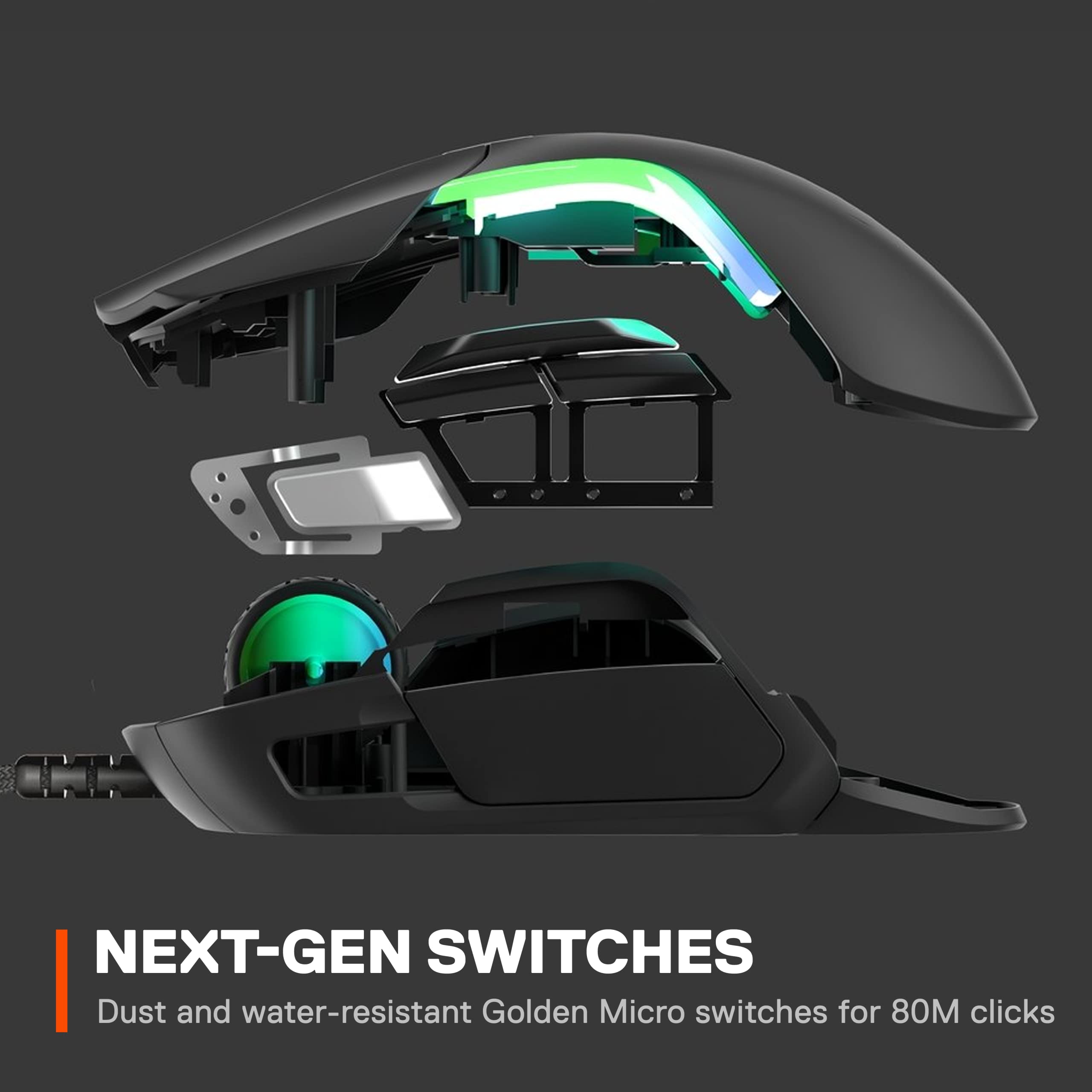Foto 7 pulgar | Ratón Para Juegos Steelseries Rival 5 Con Sensor De 18.000 Cpi, Negro - Venta Internacional.