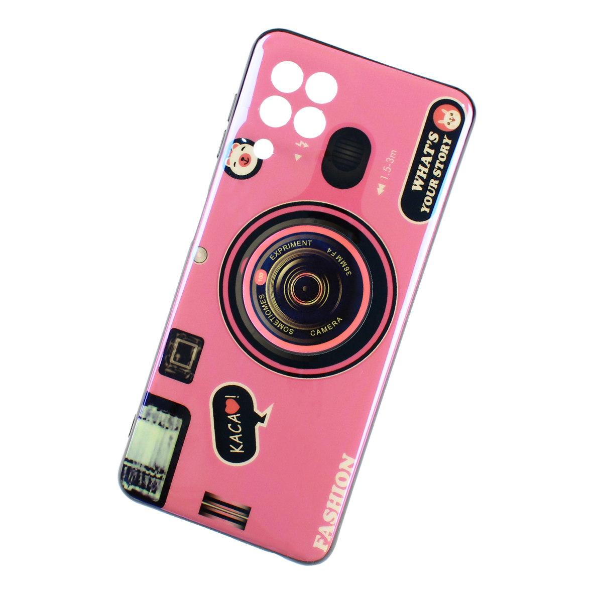Foto 2 pulgar | Funda Triche para Samsung Galaxy A22 4G Diseño Cámara Vintage color Rosa