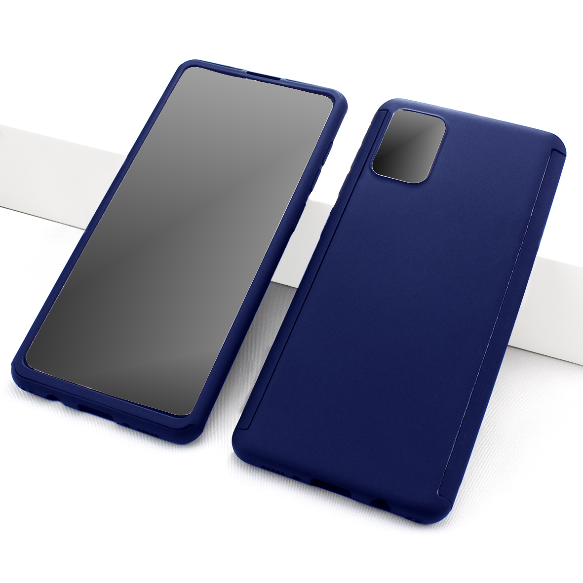 Funda Triche color Azul Diseño 360 Grados Incluye Cristal Templado para Galaxy A51 A515