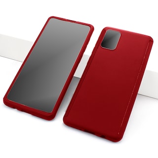 Foto 1 | Funda Triche Diseño 360° Incluye Cristal Templado para Galaxy A51 ( A515 ) color Rojo