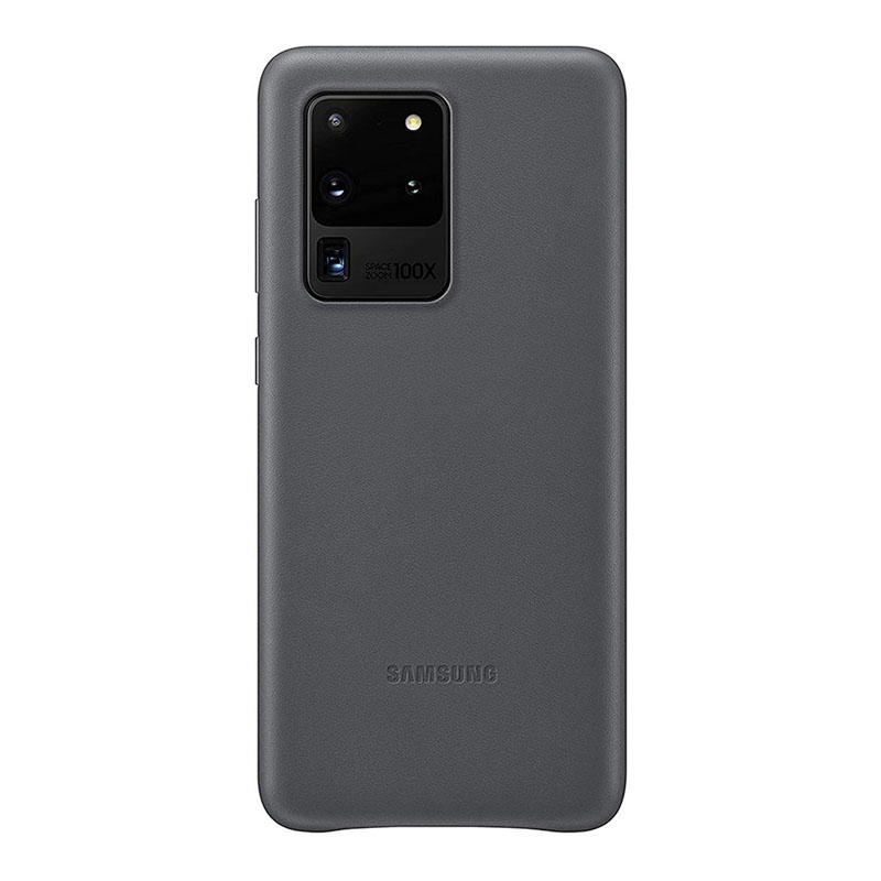 Foto 2 pulgar | Funda para S20 Ultra Samsung Leather Cover Aluminio color Gris Material Piel