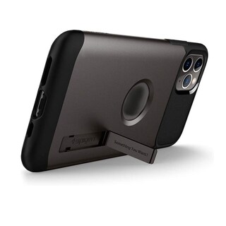 Foto 2 | Funda Para iPhone 11 Pro Max Spigen Slim Armor Grado Militar Gris