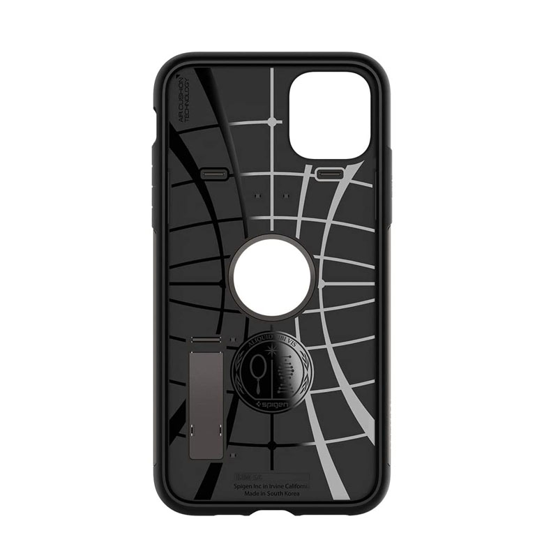 Foto 4 pulgar | Funda Para iPhone 11 Pro Max Spigen Slim Armor Grado Militar Gris