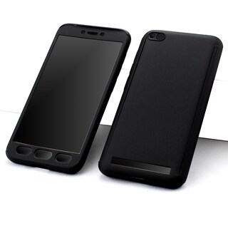 Foto 1 | Funda Triche para Xiaomi Redmi 5a Diseño 360° Incluye Cristal Templado color Negro