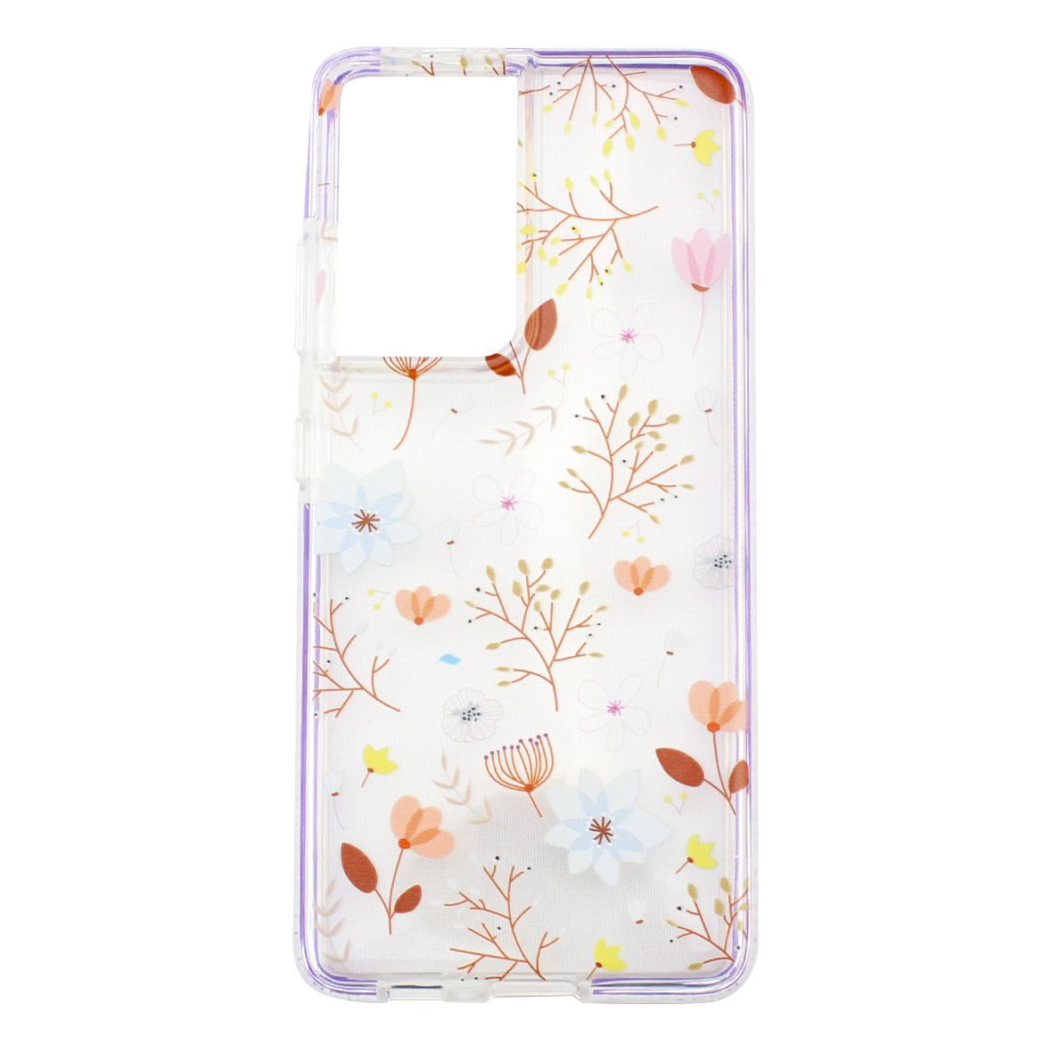 Foto 2 pulgar | Funda Triche Diseño Flores para Galaxy S21 Ultra color Transparente