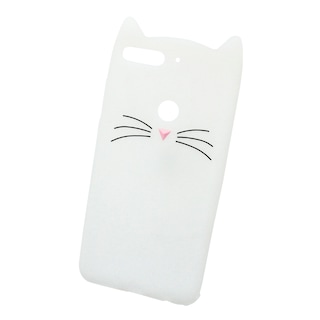 Foto 1 | Funda Triche Diseño Botarga De Gato Bigotes Para Huawei Y7 2018 Color Blanco