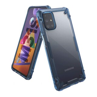 Foto 1 | Funda para Galaxy M31s Ringke Fusion X color Azul Grado Militar