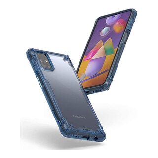 Foto 2 | Funda para Galaxy M31s Ringke Fusion X color Azul Grado Militar