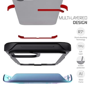 Foto 3 | Funda Ghostek Atomic para iPhone 12 Pro Max Aluminio Prismatic Transparente