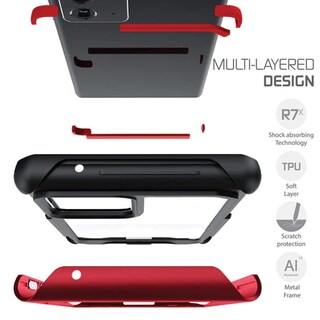 Foto 3 | Funda Ghostek Atomic para Samsung Note 20 Aluminio color Rojo