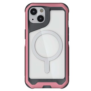 Foto 2 | Funda Ghostek Atomic para iPhone 13 Aluminio Transp color Rosa Magsafe