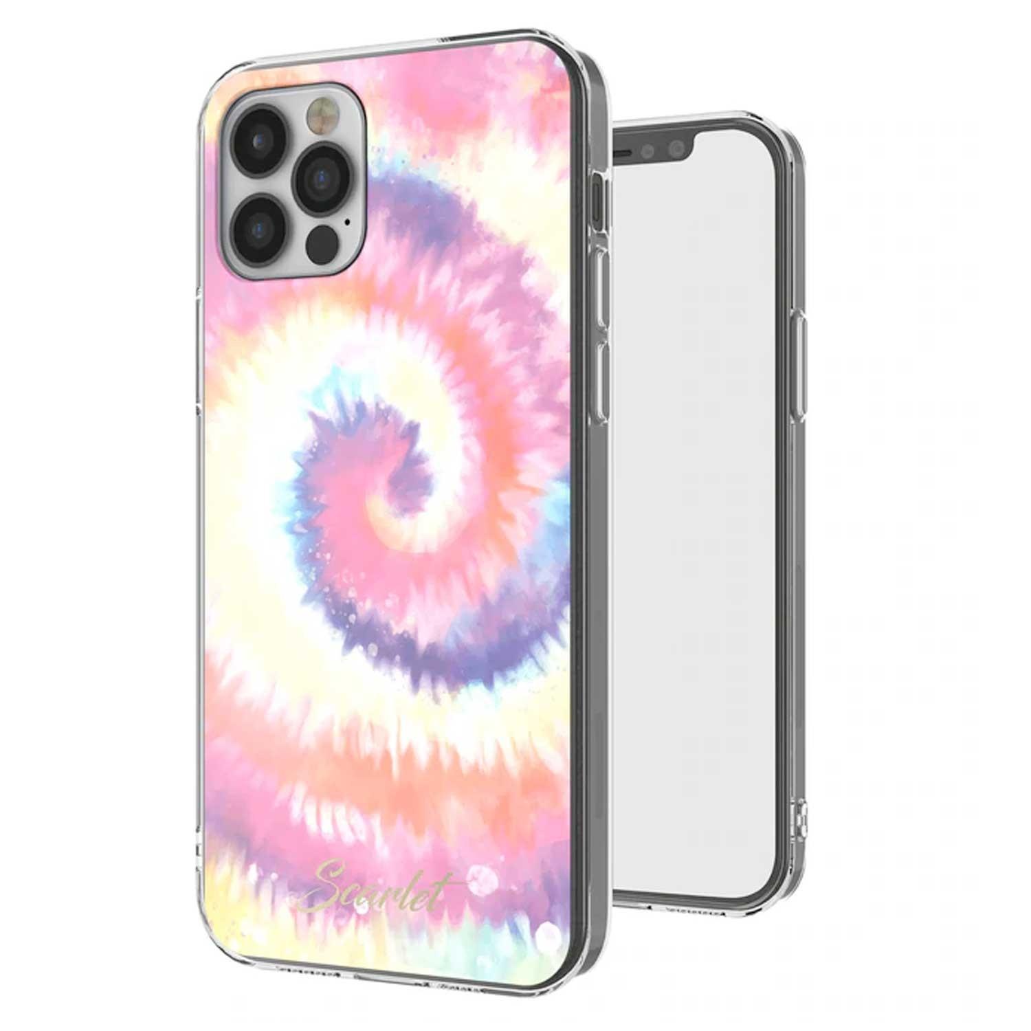 Foto 2 pulgar | Funda Ghostek Scarlet para iPhone 12 y 12 Pro Tie Die color Rosa