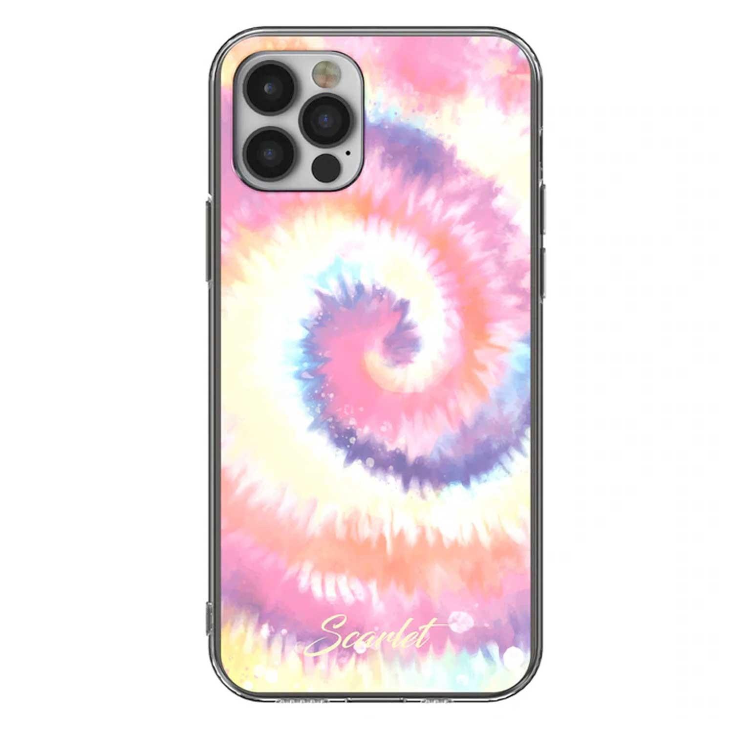 Foto 3 pulgar | Funda Ghostek Scarlet para iPhone 12 y 12 Pro Tie Die color Rosa