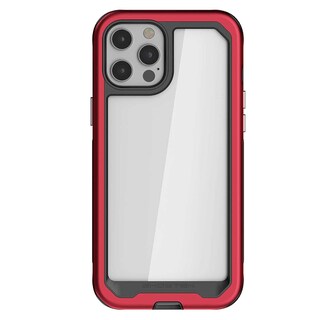 Foto 2 | Funda Ghostek Atomic para iPhone 12 Pro Max Aluminio Rojo y Transparente