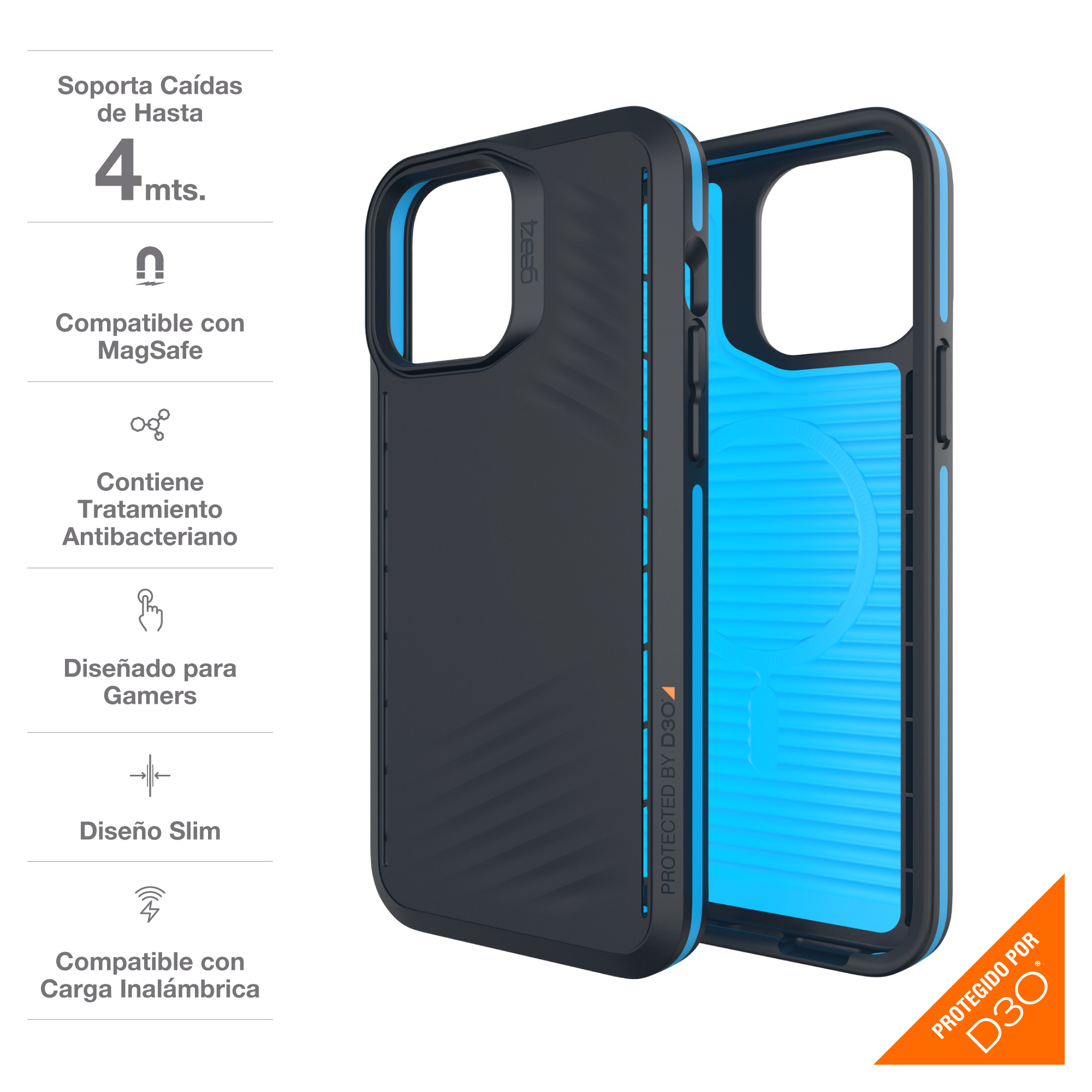Foto 4 pulgar | Funda Denal para iPhone 13 Pro Max - Negro
