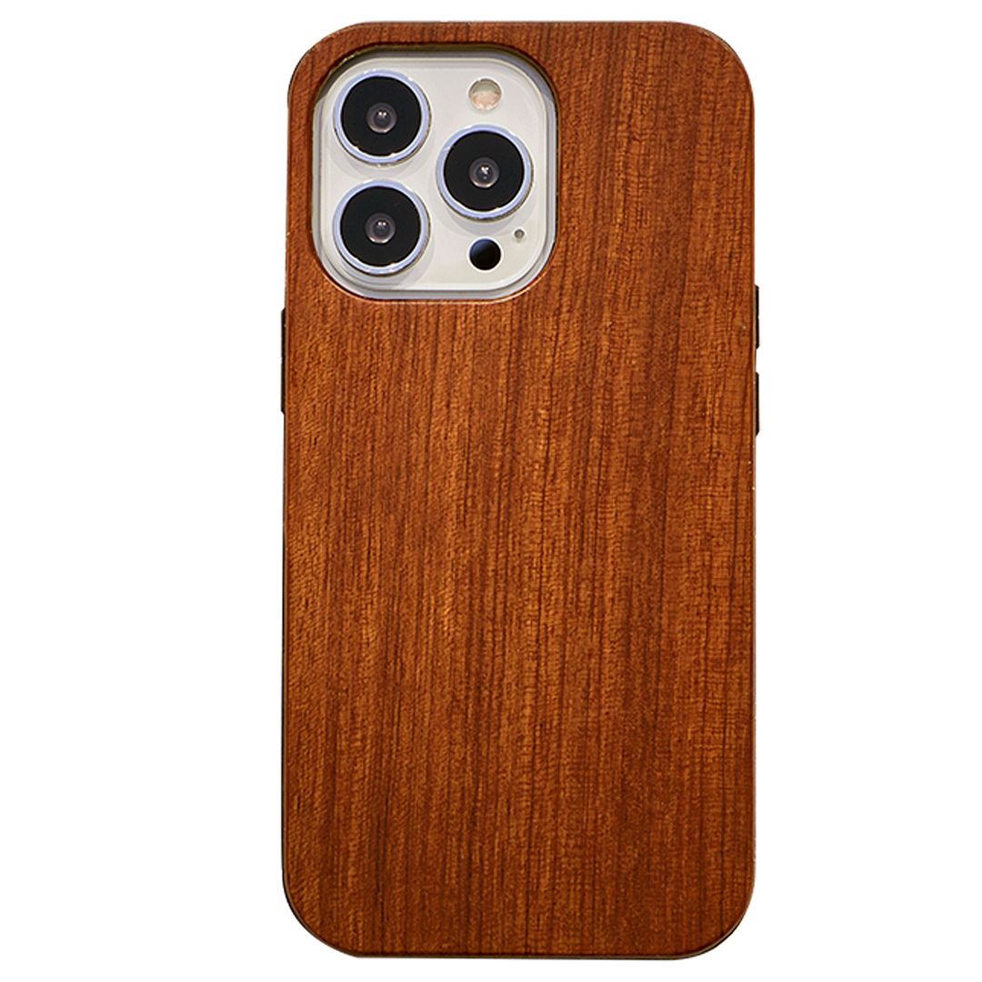 Foto 2 pulgar | Funda de Madera Rosewood para iPhone 13 Pro Ultra Impacto Uso Rudo