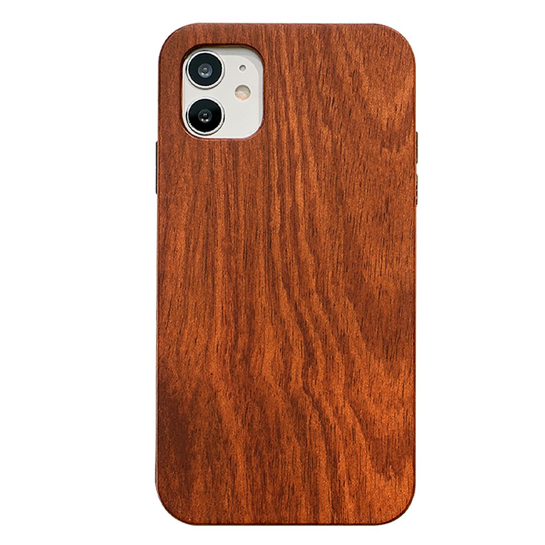 Foto 2 pulgar | Funda de Madera Rosewood para iPhone 12 Ultra Impacto Uso Rudo