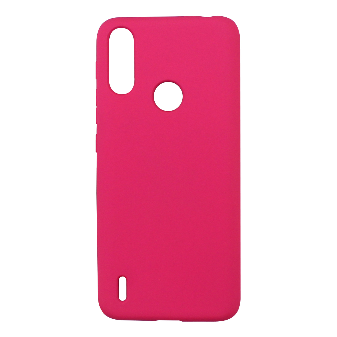 Funda Triche de Silicon para Motorola Moto E7i Power color Rosa Neón