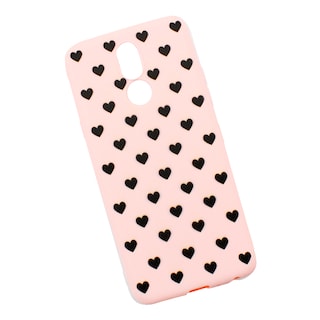 Foto 1 | Funda Triche para Lg K40 Diseño Corazones Suave color Rosa