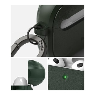 Foto 2 | Funda Para Airpods 3rd (2021) Onyx + Gancho Ringke Verde Obscuro