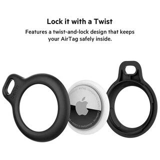 Foto 2 | Soporte Protector con Llavero Belkin 4 pz color Negro
