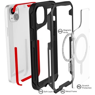 Foto 3 | Funda para iPhone 14 Ghostek Atomic color Negro