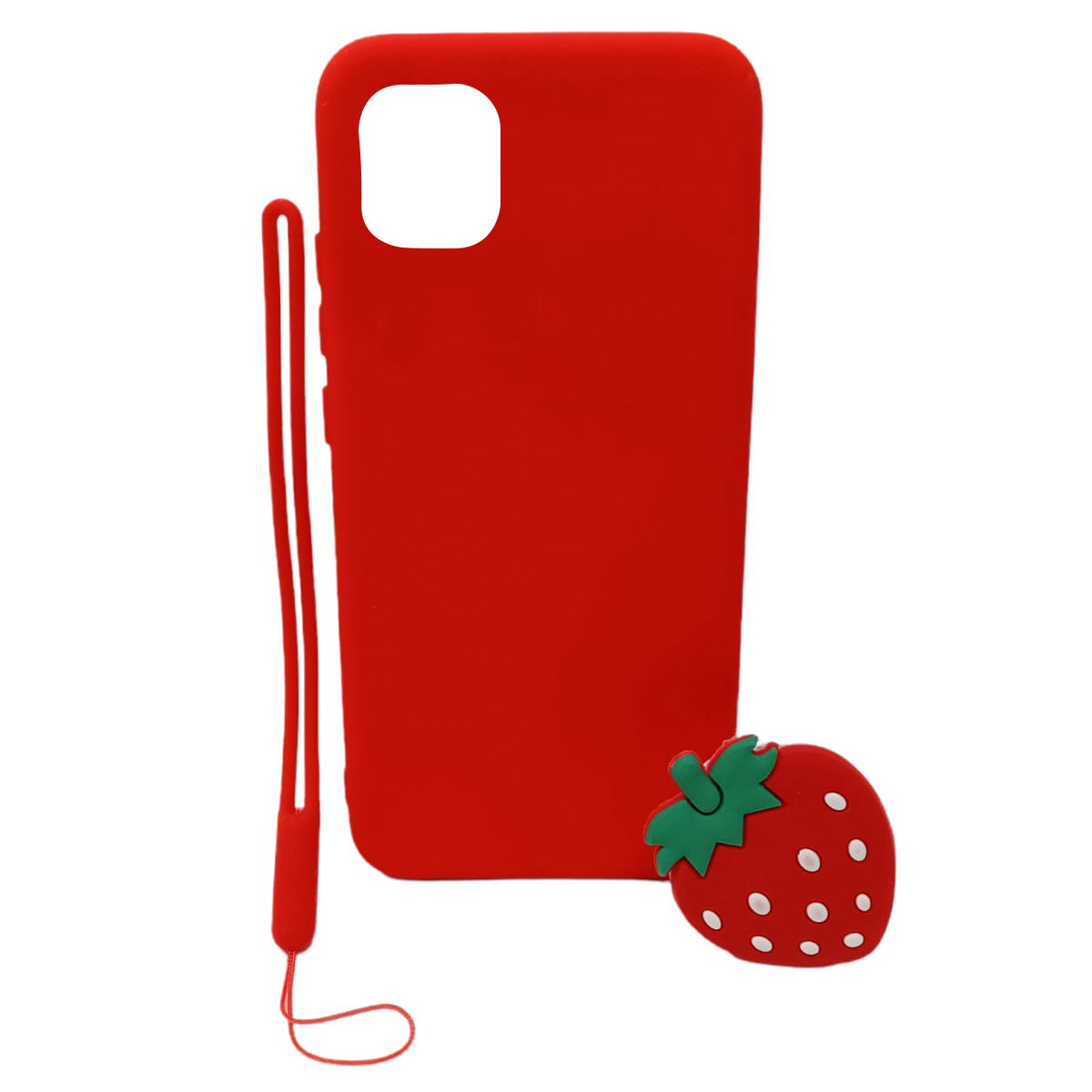 Foto 1 | Funda para iPhone 11 Pro Case Correa Diseño 3d Fresa Con Cristal