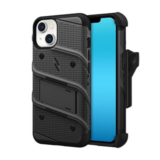 Foto 2 | Funda Zizo Bolt para iPhone 14 Plus color Negro con Clip y Mica de Pantalla