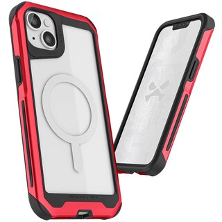 Foto 1 | Funda Ghostek Atomic Para iPhone 14 Aluminio Transparente/ Rojo