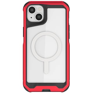 Foto 2 | Funda Ghostek Atomic Para iPhone 14 Aluminio Transparente/ Rojo